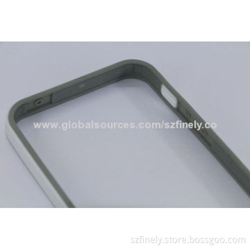 PC + TPU Bumper Cases for iPhone 5/5S, Double Injection, Ultra-thin, Lightweight and Simple